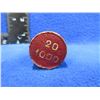 Image 2 : Old Louis 20 Francs Gold Leather Tube Coin Holder