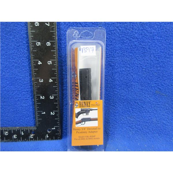 Henry 3/8" Dovetail to Picatinny Adapter Model HL-RSMP