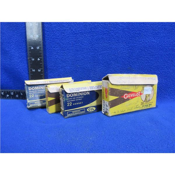 Misc. 22 Hornet Reloads (Pick Up or Ship by UPS Only)