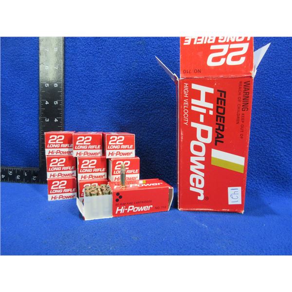 22 LR HV Hi-Power Federal Cartridges (Pick Up or Ship by UPS Only)