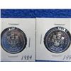 Image 3 : 9 Canadian 50 Cent Coins - 2002 x 3, 1985 x 3, 1982, 1983 and 1984