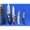 Image 2 : 4 Folding Lock Blade Knives - Frost Cutlery & Maxam - Appear Unused