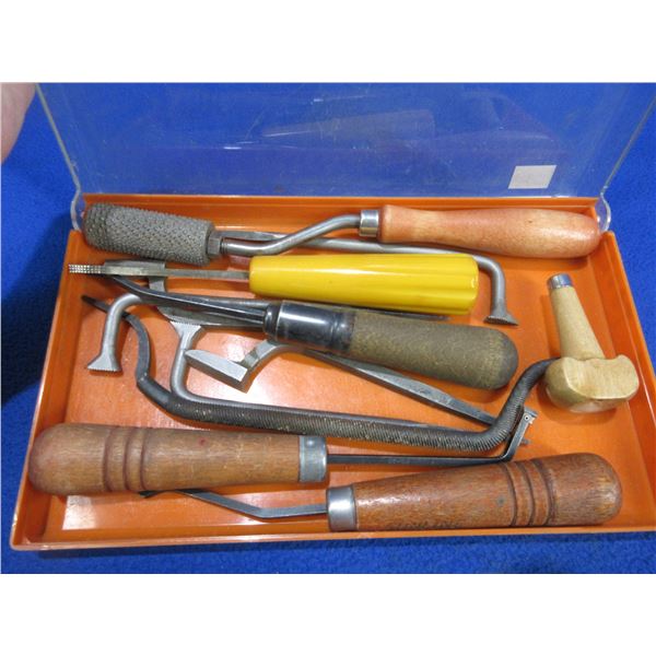 Lot of Misc. Gun Stock Checkering Tools, Files, Etc
