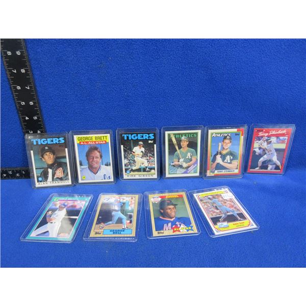 10 Assorted Vintage Baseball Cards
