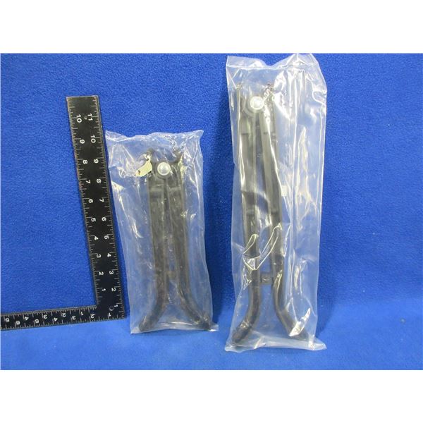 NEW - 2 Plastic Bipods - 9" and 12"