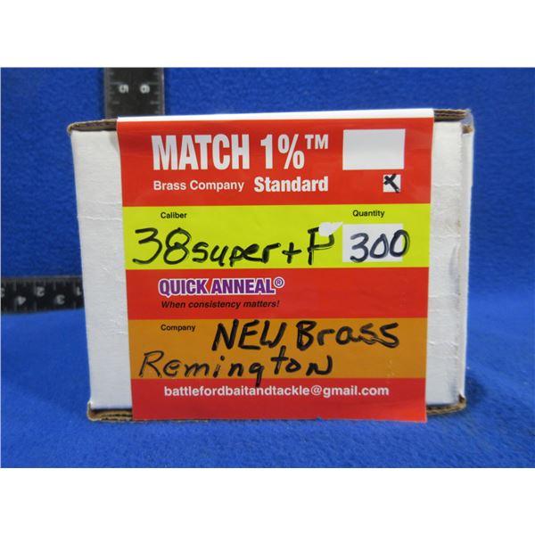 Brass Only - 38 Super +P Annealed , Cleaned, Unprimed Remington