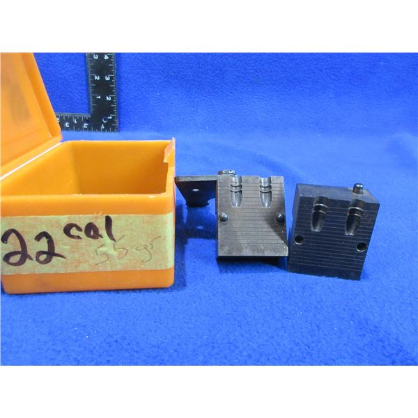 22 Cal. .225" 55gr Lyman 2 Cavity Bullet Mold 225415JW