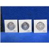 Image 1 : 3 Canadian 50 Cent Coins - 1963, 1964, 1965 - .800 Silver