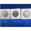 Image 5 : 3 Canadian 50 Cent Coins - 1956, 1957, 1959 - .800 Silver