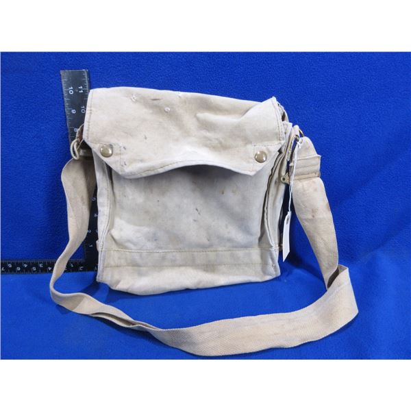 WWII Canadian Respirator Haversack (Gas Mask Bag) - Has Broad Arrow Mark