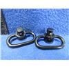 Image 1 : NEW - 2 Push Button Quick Release Steel Sling Swivels - 1.25"
