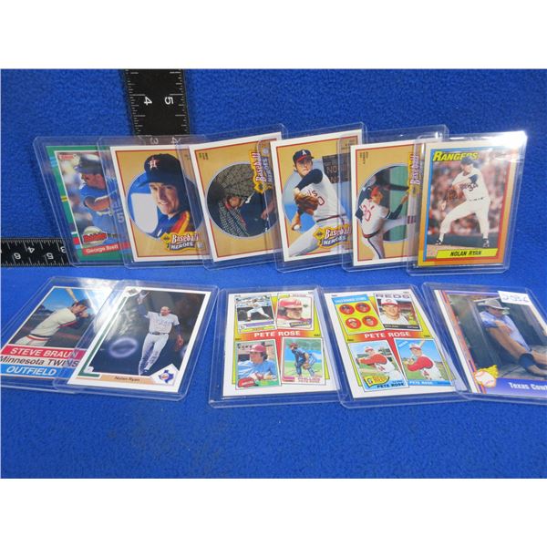 11 Assorted Vintage Baseball Cards