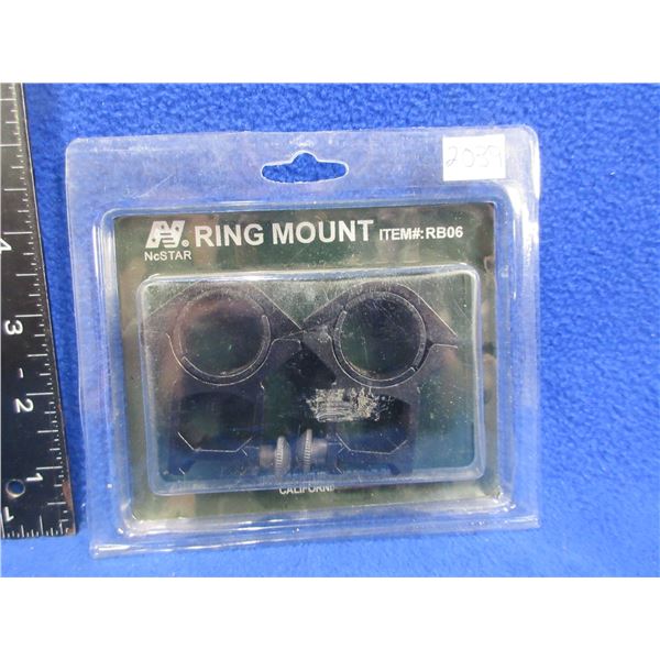 NcStar Ring Mount # RB06 - 30MM See-Thru Aluminum with 1" Inserts