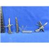Image 1 : 3 Swiss Style Knives & 1 Folding Lock Blade Clip Knife