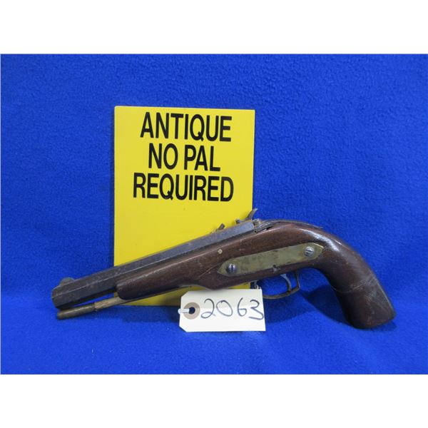 Antique - No PAL Required - Cap & Ball Pistol in approx 38 Cal.