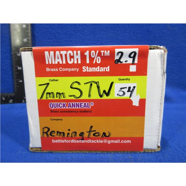 Brass Only - 7MM STW Annealed , Cleaned, Unprimed Remington - Box of 54
