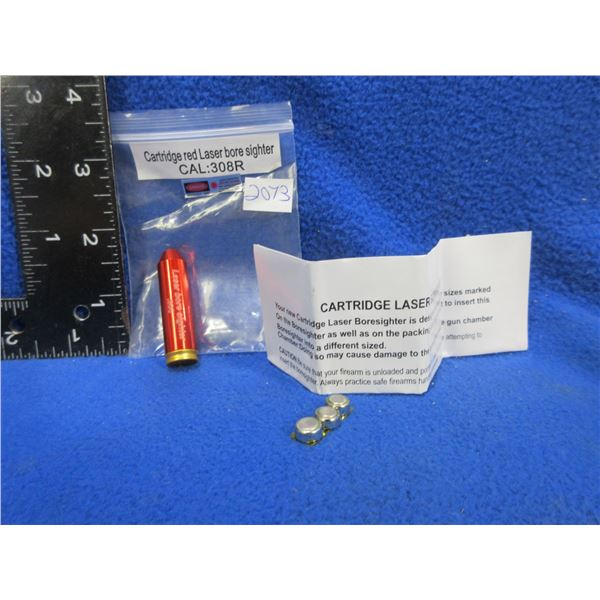 NEW - 308 Win. Cartridge Red Laser Bore Sight with Batteries