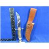 Image 1 : NEW - Case XX Fixed Blade Knife with Leather Sheath & Stag Handle