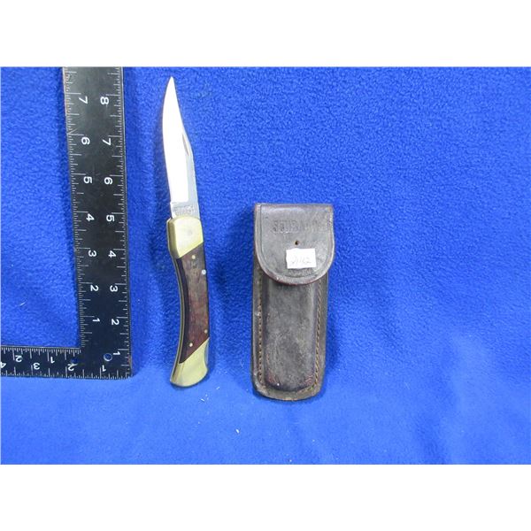Schrade LB7  Lockback Folding Knife with Sheath
