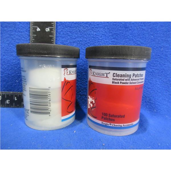 Knight Cleaning Patches - 2 Cans of 100 Saturated Patches