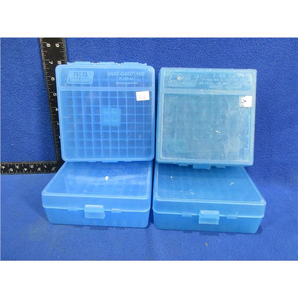 4 Empty MTM Plastic Ammo Cases - 44 Special / 44 Rem. Mag