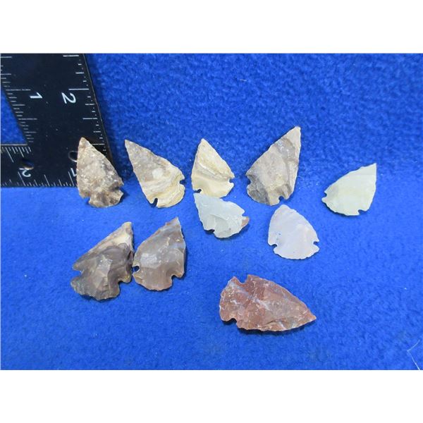10 Arrowheads - Approx. 1" to 1 1/2" Length