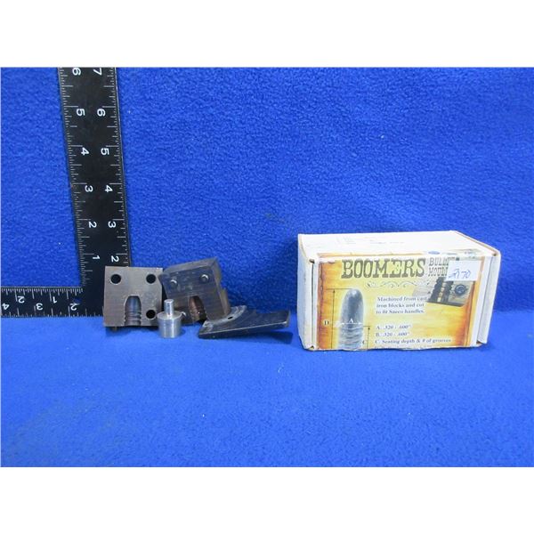 Boomers Single Cavity Flat Nose Bullet Mold - Mics at .429"