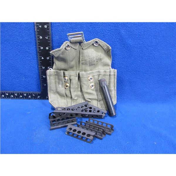 Lee Enfield Stripper Clip Kit - 10 Stripper Clips, Oiler and Pouch