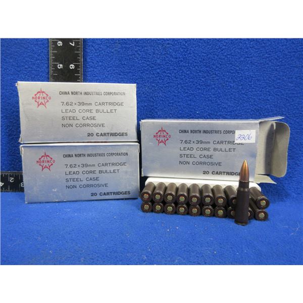 7.62x39 Norinco Cartridges (Pick Up or Ship by UPS Only)