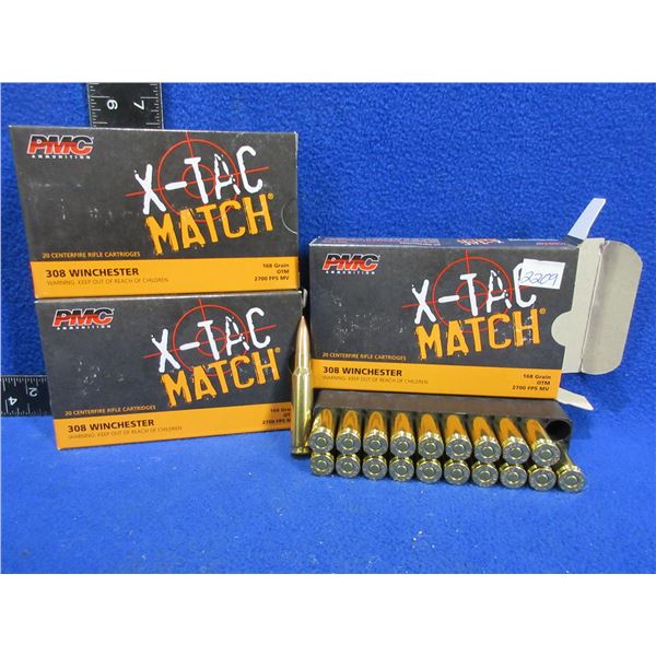 308 Win. 168gr OTM PMC Cartridges (Pick Up or Ship by UPS Only)