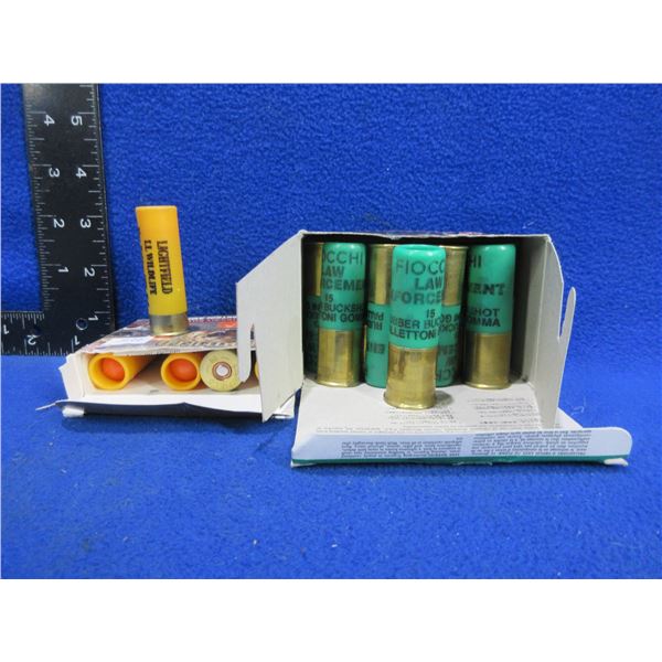 Rubber Buckshot - 12Ga Box of 15 Fiocchi , 20 Ga. Box of 5 Lightfield