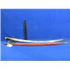 Image 1 : Sword Made in India with Sheath - 31" Etched Blade, Brass Grip