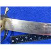 Image 2 : Sword Made in India with Sheath - 31" Etched Blade, Brass Grip