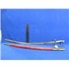 Image 4 : Sword Made in India with Sheath - 31" Etched Blade, Brass Grip