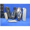 Image 1 : 6 Assorted Folding Lock Blade Knives - 2 are Clip-On