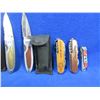 Image 3 : 3 Folding Lock Blade Knives, 2 Swiss Style Knives and Nail Clippers