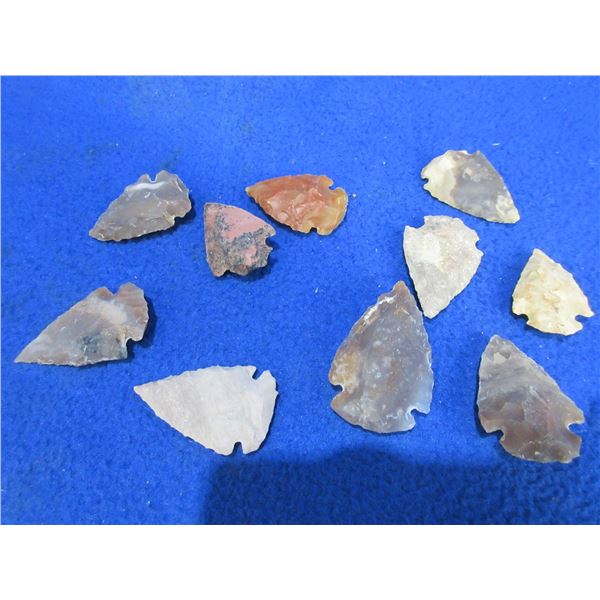 10 Arrowheads - Approx. 1" to 1 1/2" Length