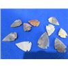 Image 1 : 10 Arrowheads - Approx. 1" to 1 1/2" Length
