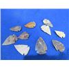 Image 2 : 10 Arrowheads - Approx. 1" to 1 1/2" Length