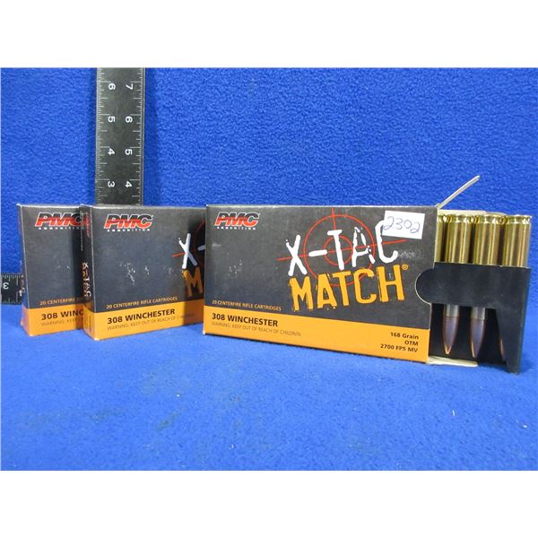 308 Win. 168gr OTM PMC Cartridges (Pick Up or Ship by UPS Only)