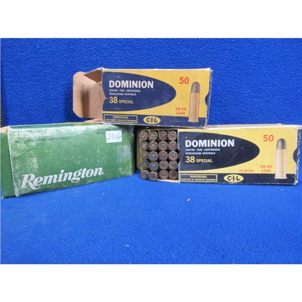 Misc. 38 Spl Reloads - Lot of 145 + 5 Brass (Pick Up or Ship by UPS Only)