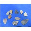 Image 1 : 10 Arrowheads - Approx. 1" to 1 1/2" Length