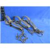 Image 1 : 3 Vintage Oneida Victor Traps - #1 1/2 Single Long Spring x 2 and #2 Single Long Spring