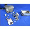 Image 1 : Vintage Dustfoe Respirator Tin with Misc. Reloading Tools