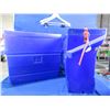Image 1 : Poklak Plastics Horse/Mule Hard Plastic Panniers - Approx. 23" x 12" x 21" High
