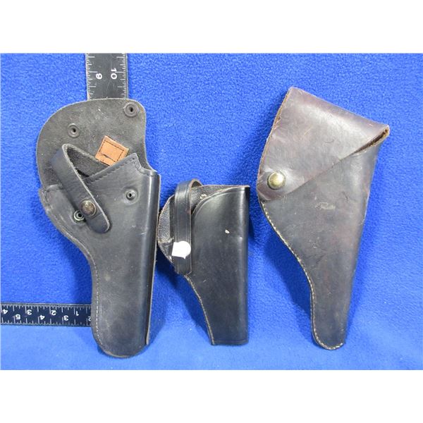 3 Leather Holsters - Right Hand