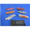Image 2 : 2 Folding Lock Blade Knives and 4 Swiss Style Knives