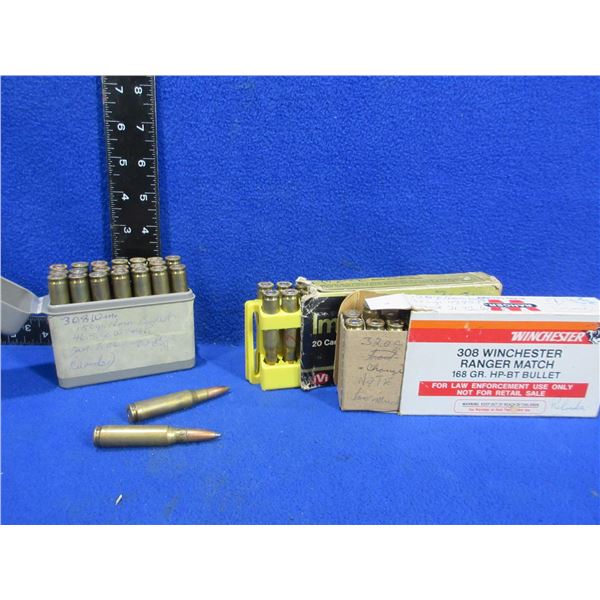 Misc. 308 Win. Reloads - Lot of 62 (Pick Up or Ship by UPS Only)