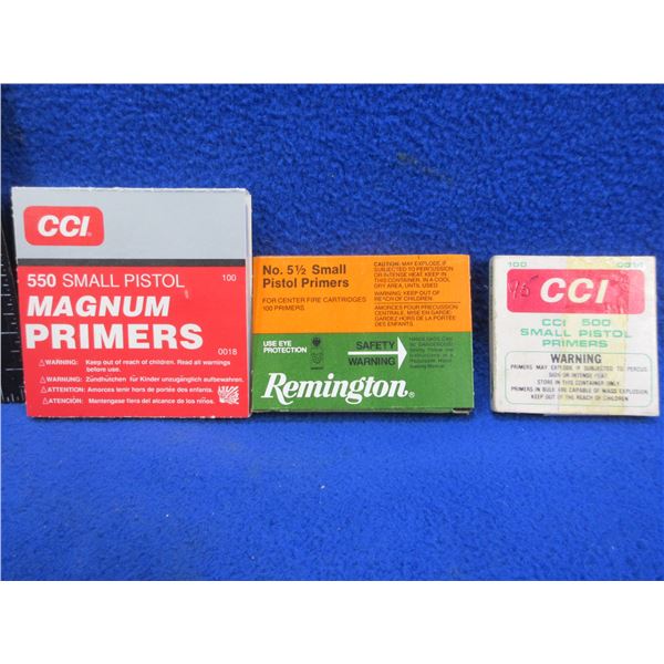 CCI & Remington Small Pistol Primers (Pick Up or Ship by UPS Only)
