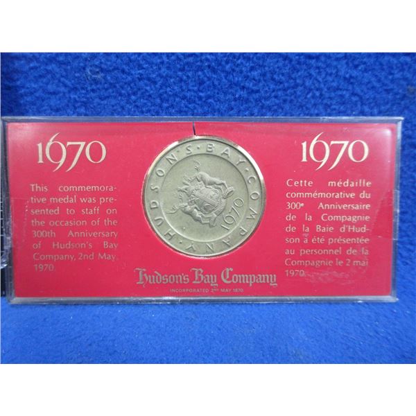 Hudson's Bay Commemorative Medal 1670-1970 - 300th Anniversary